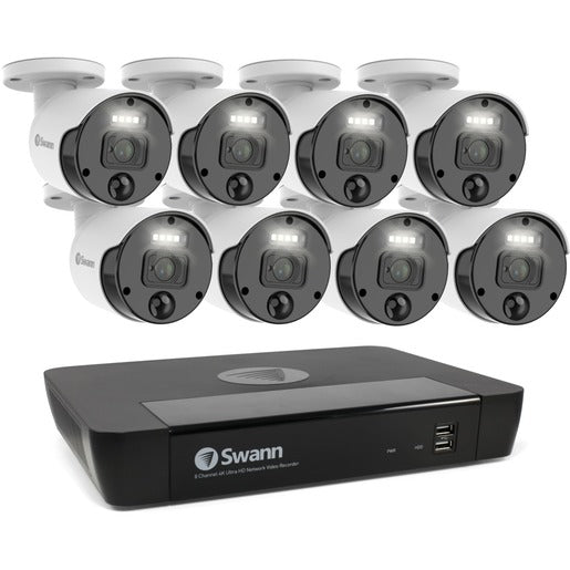 Swann NVR8-8580 4K / 2TB / 8 x NHD-875WLB 4K Bullet Master Series IP Digital still image video cameras SWNVK-876808-AU