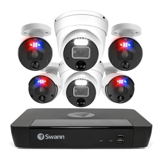 Swann NVR8-8580 / 2TB / 4x NHD-1200BE Bullet Enforcer / 2x NHD-1200D Dome Enforcer Cameras (brown box) SONVK-890004B2D-AU