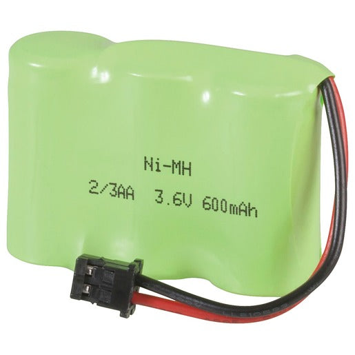 3.6V 600mAH Rechargeable Ni-MH Battery