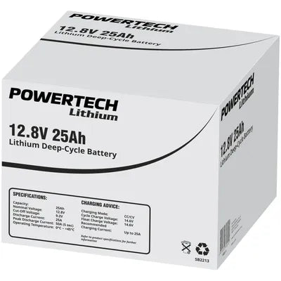 12.8V 25Ah Lithium Deep Cycle Battery