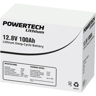 12.8V 100Ah Lithium Deep Cycle Battery