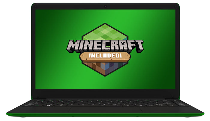 Leader Companion 403 Green - Minecraft Edition - 14' HD, Intel N4020, 4GB RAM, 128GB eMMC, Wi-Fi AC, Windows 11 Professional, 1 Year Warranty