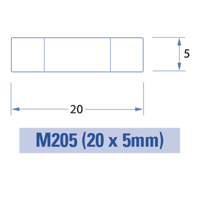 8A M205 Quick Blow Fuse 250VAC