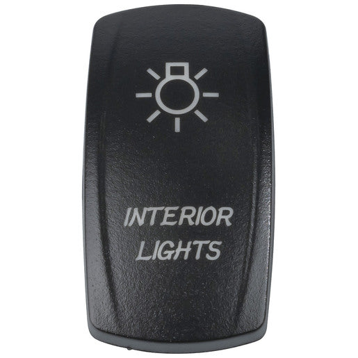 Laser Etched "Interior Light" Cover for Illuminated Rocker Switch