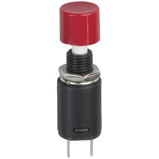 SPST Red Momentary Round Pushbutton