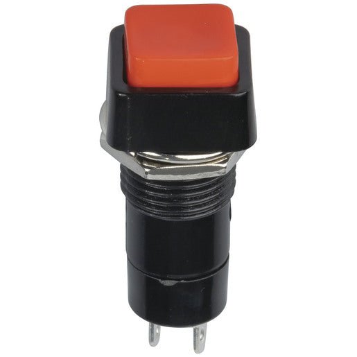 Pushbutton Push-On Momentary SPST Red Actuator