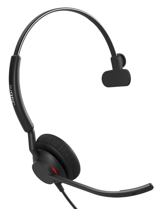 Jabra Engage 40 (Inline Link) MS Teams Mono USB-C Corded Headsets, Lightweight & sturdy, Double the mic, Busylight, Hearing Protection, Audio Quality