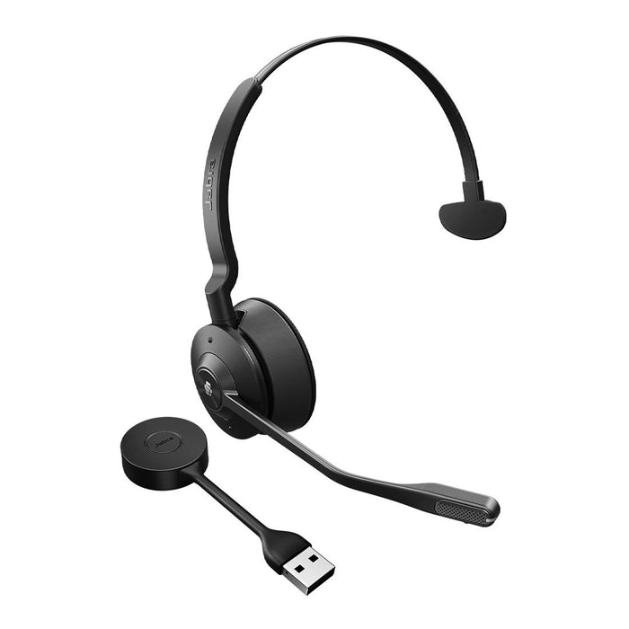 Jabra Engage 55 SE, Mono, Link400a, MS DECT Headset, 150m Wireless Range, Noise Cancelling, Flexible, Portable, Durable, Lightweight, Busylight