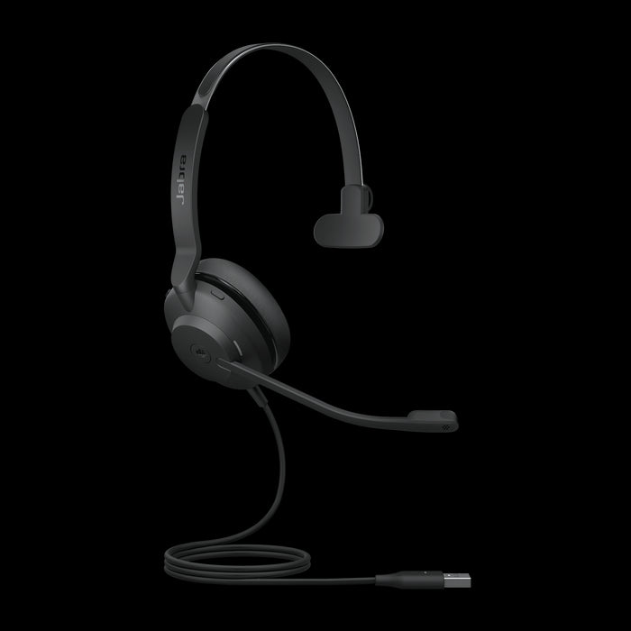 Jabra Evolve2 30 SE Wired USB-A MS Mono Headset, Lightweight & Durable, Noise Isolating Ear Cushions, 2Yr Warranty, Plug-and-play, 2-Mic Technology