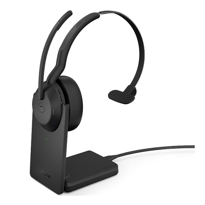 Jabra  Evolve2 55 USB A MS Teams Mono Stand, Active Noise Cancellation (ANC), Link 380 BluetoothÂ® Adapter ,30m Wireless Range, 18 Hours Battery Life