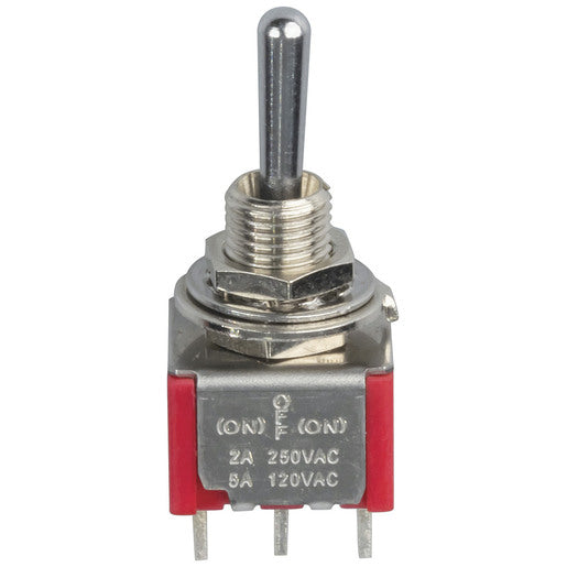 Switch Toggle Mini CTR-OFF DPDT MOM