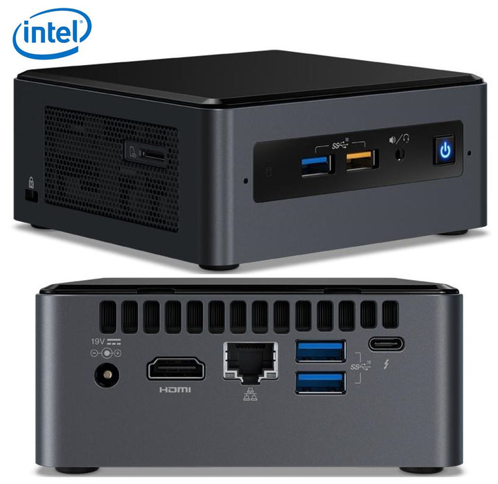 Intel NUC i5-7260U 3.4GHz 2xDDR4 SODIMM 2.5' HDD M.2 SSD HDMI USB-C DP 3xDisplays GbE LAN Wifi BT 4xUSB3.0 no AC cord (LS)