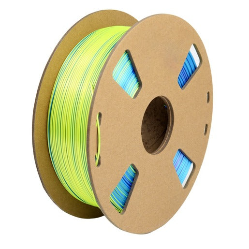 Protech Tri-Chroma Silk Blue, Purple and Yellow PLA Filament 1kg 1.75mm