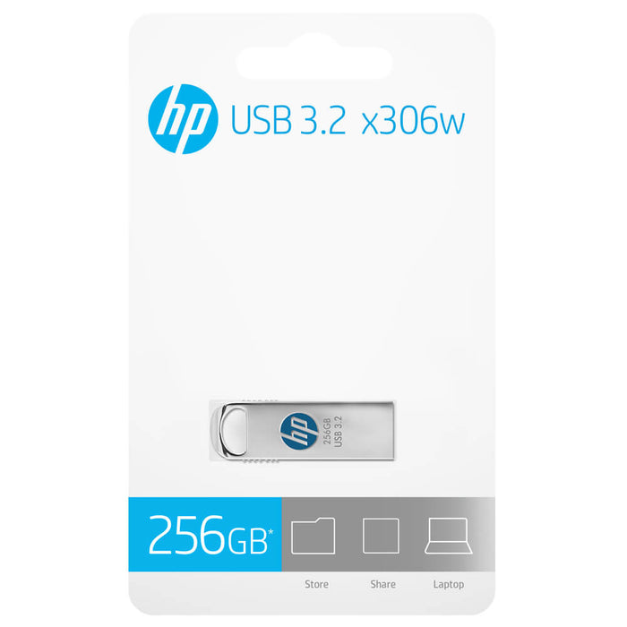 (LS) HP 306W 256GB USB3.2 Gen 1 Type-A Flash Drives up to 70MB/s, 256GB up to 200MB/s Operating Temp 0Â°C to 60Â°C  2-year Limited Warranty