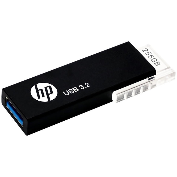 (LS) HP 718W 256GB USB 3.2  70MB/s Flash Drive Memory Stick Slide 0Â°C to 60Â°C 5V Capless Push-Pull Design External Storage (> HPFD712LB-256)