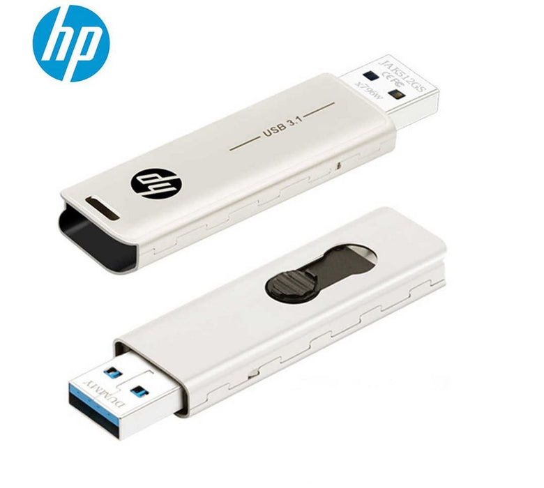 (LS) HP X796W 32GB USB 3.1 Type-A 70MB/s Flash Drive Memory Stick Thump Key 0Â°C to 60Â°C 5V Capless Push-Pull Design External Storage for Windows 10 11