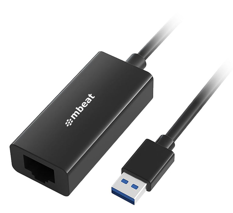 mbeatÂ® mbeat USB 3.0 Gigabit Etherent Adapter - Black