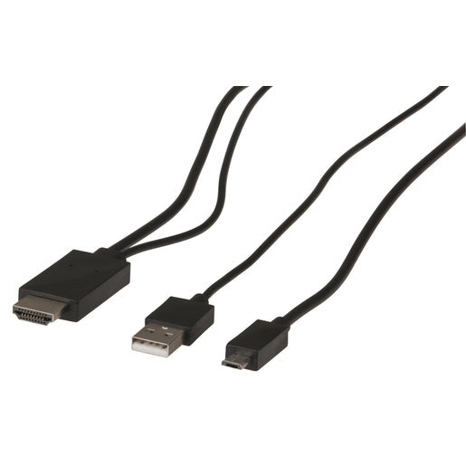 MHLâ„¢ to HDMI Cable with 11 Pin Samsung Adaptor - 2m