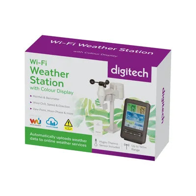 Wireless Digital Weather Station with Colourful LCD Display and WiFi