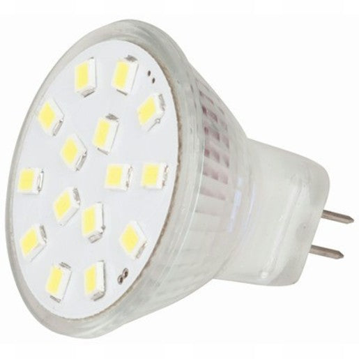 MR11 LED Replacement Light, 15x2385 LEDs, 120Âº, 12VAC/DC, Warm White