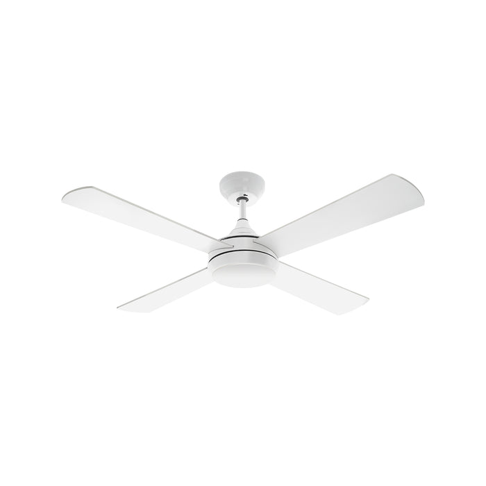 Arlec 130cm White 4 Blade Boston II Ceiling Fan With CCT Light And Remote