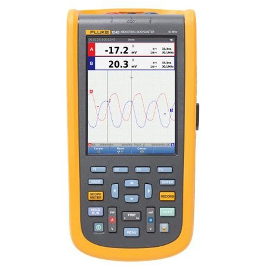 Fluke Industrial Scopemeter Hand Held Oscilloscope Kit (40MHZ) 124B